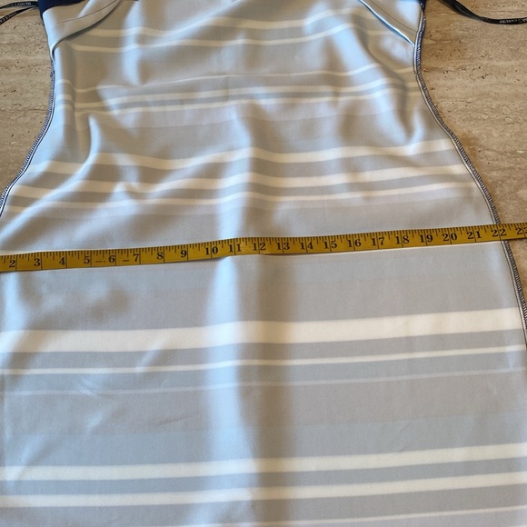 NWOT Vince Camuto Blue & White dress, see measurements in photos below. - Picture 10 of 12